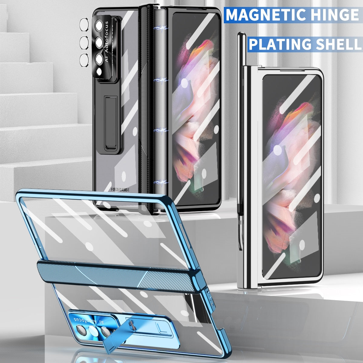 Transparent Case With S Pen For Samsung Galaxy Z Fold 4