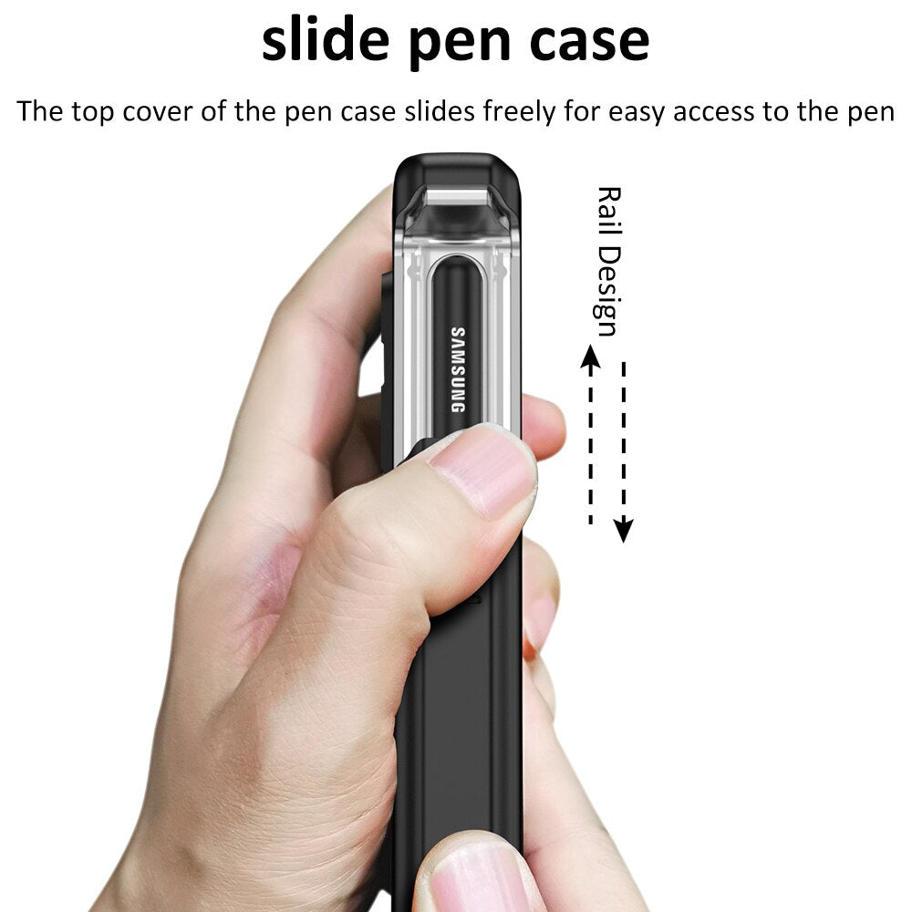 Magnetic Case with Kickstand & Pen Holder For Galaxy Z Fold 4