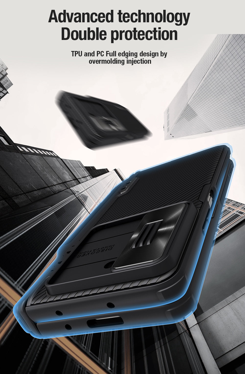 Case with Slide Camera Protector, Kickstand & S-Pen Pocket For Galaxy Z Fold 5