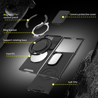 Magnetic Kickstand Case with Camera Cover