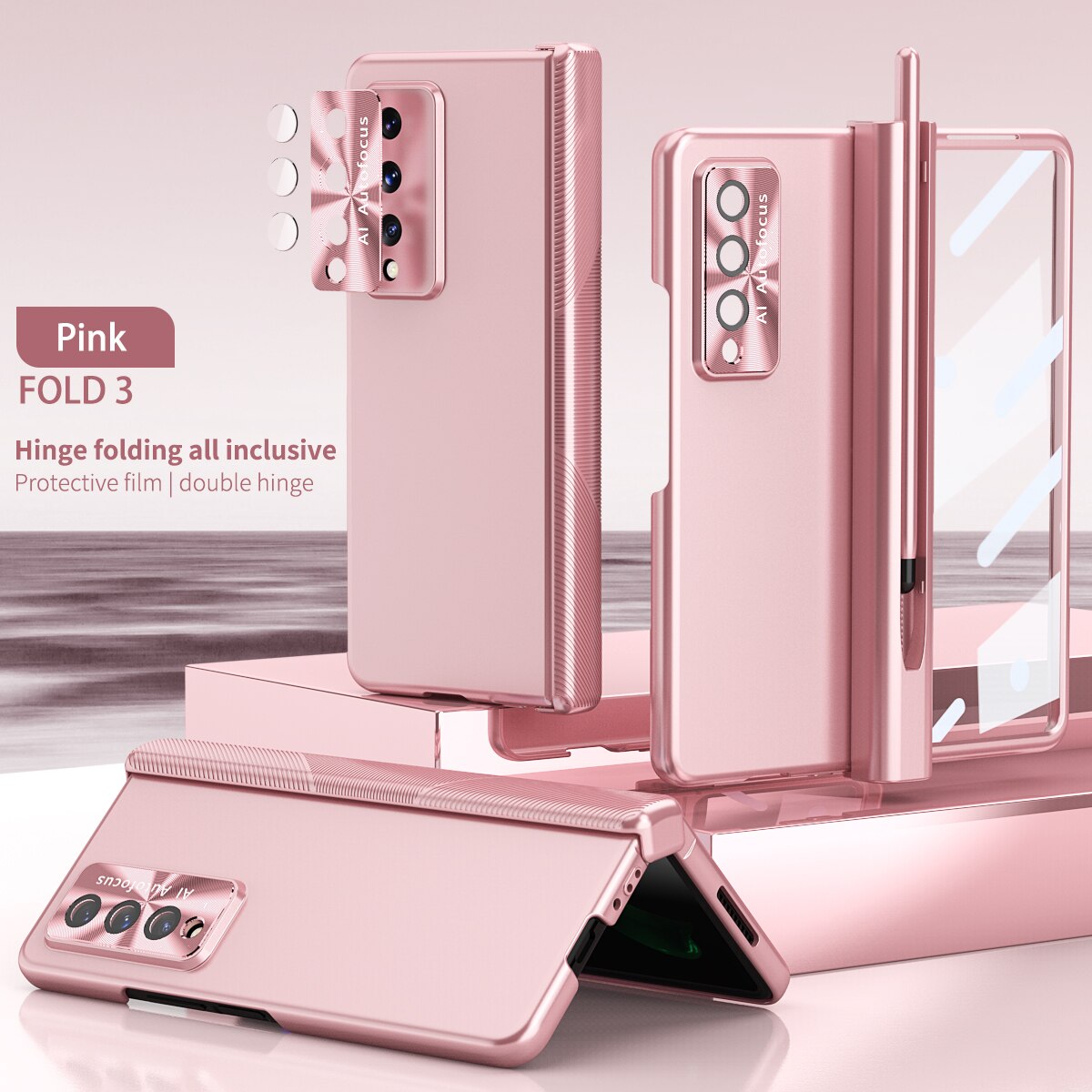 Transparent Case With S Pen For Samsung Galaxy Z Fold 4