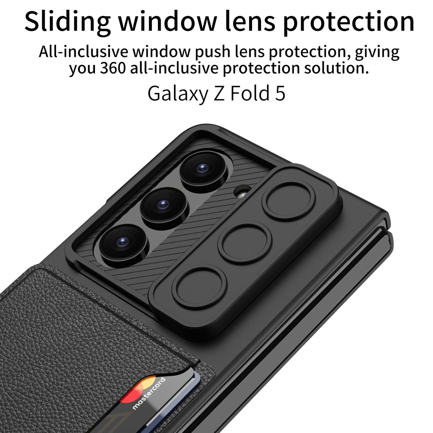 Ultrathin Matte Case with Card Holder For Samsung Galaxy Z Fold 5