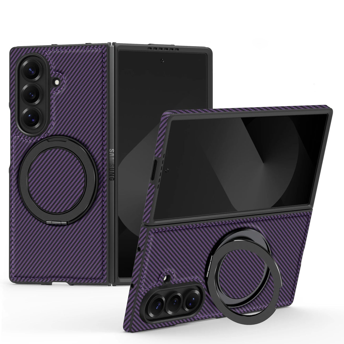 Carbon Fiber Magnetic Ring Case